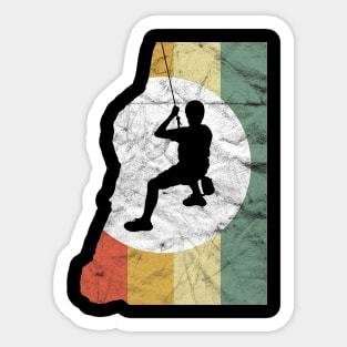 'Vintage Rock Mountain' Cool Climbing Mountain Sticker